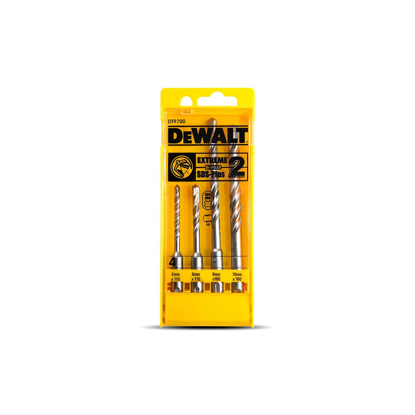 dt9700-dewalt-sds-plus-graztu-rinkinys-betonui-4-vnt DT9700 DeWALT SDS-plus grąžtų rinkinys betonui (4 vnt.) - Image 1