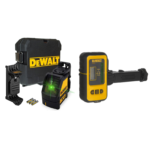 DW088CG DeWALT lazerinis nivelyras + DE0892G linijinio lazerio detektorius