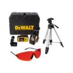 DW088KD DeWALT 2 krypčių savaime susireguliuojantis lazeris su detektorium ir akiniais + 1-77-201 Stanley stovas