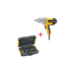 DW292 DeWALT smūginis veržliasukis + DT7507 smūginių galvučių rinkinys