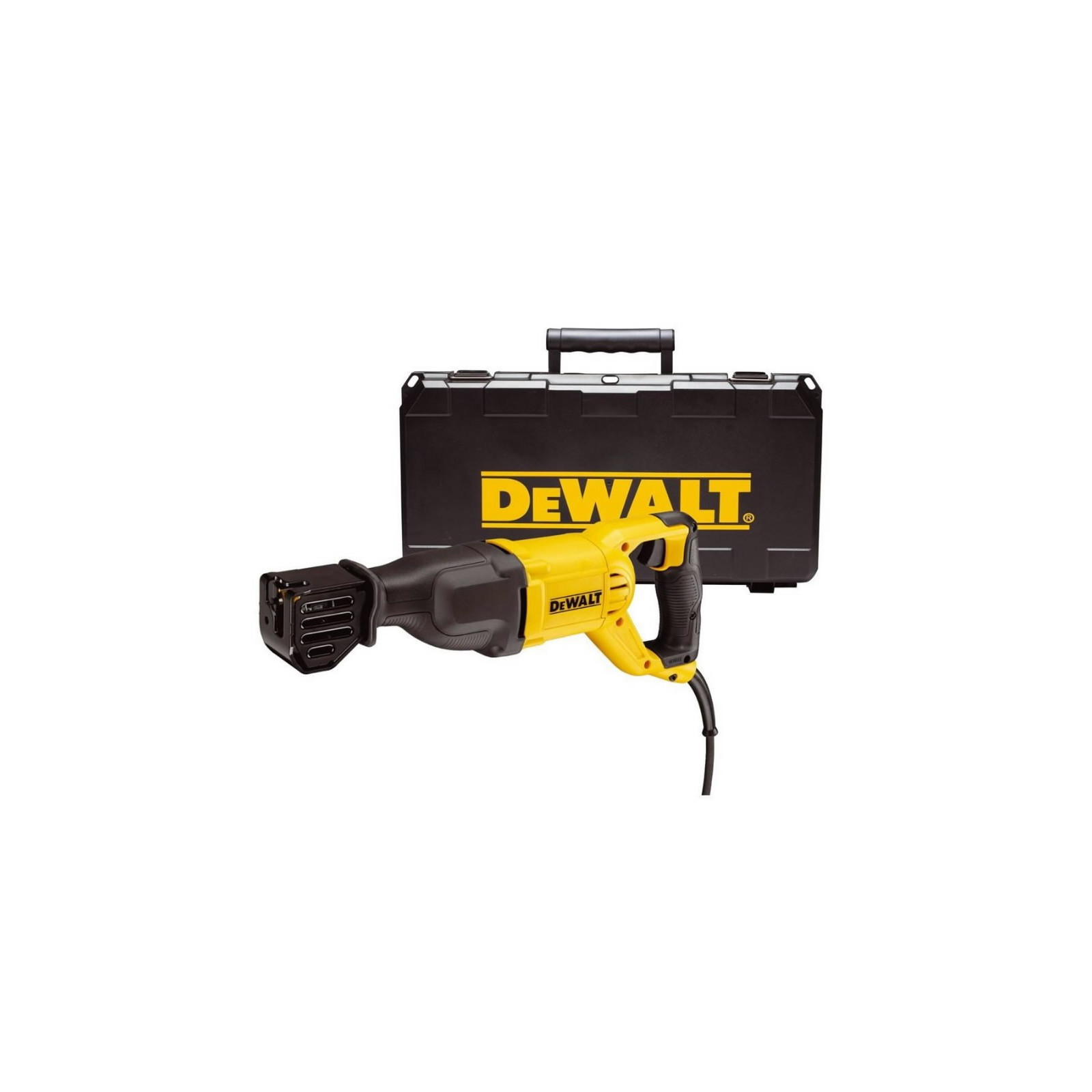 dwe305pk-dewalt-1100w-elektrinis-tiesinis-pjuklas DWE305PK DeWALT 1100W elektrinis tiesinis pjūklas - Image 1