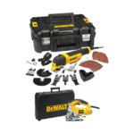 DWE315KT DeWALT daugiafunkcinis įrankis + DW331K 701W siaurapjūklis