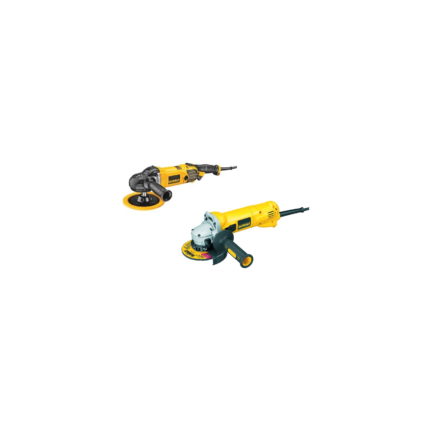 DWP849X DeWALT 180 mm kintamo greičio poliruoklis + DWE4207 1000W 125mm kampinis šlifuoklis