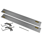 DWS5022 DeWALT 1,5 m kreipančioji liniuotė (2 vnt.) + DE6292 jungtis + DWS5026 spaustuvai + dėklas