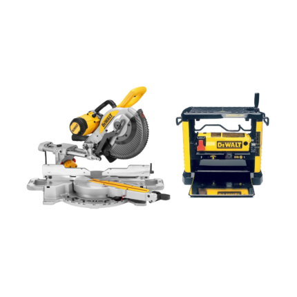 DWS727 DeWALT skersinio pjovimo staklės (250mm) + DW733 reismusinės obliavimo staklės