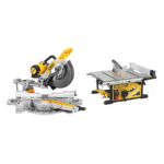 DWS727 DeWALT skersinio pjovimo staklės (250mm) + DWE7492 išilginio pjovimo staklės
