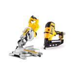 DWS777 DeWALT 216 mm skersinio pjovimo staklės + DCN660N 18V 16 Ga viniakalė