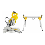 DWS777 DeWALT 216 mm skersinio pjovimo staklės + DE7033 kompaktiškas stalas