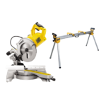 DWS778 DeWALT skersinio pjovimo staklės + DE7023 pjūklo stalas
