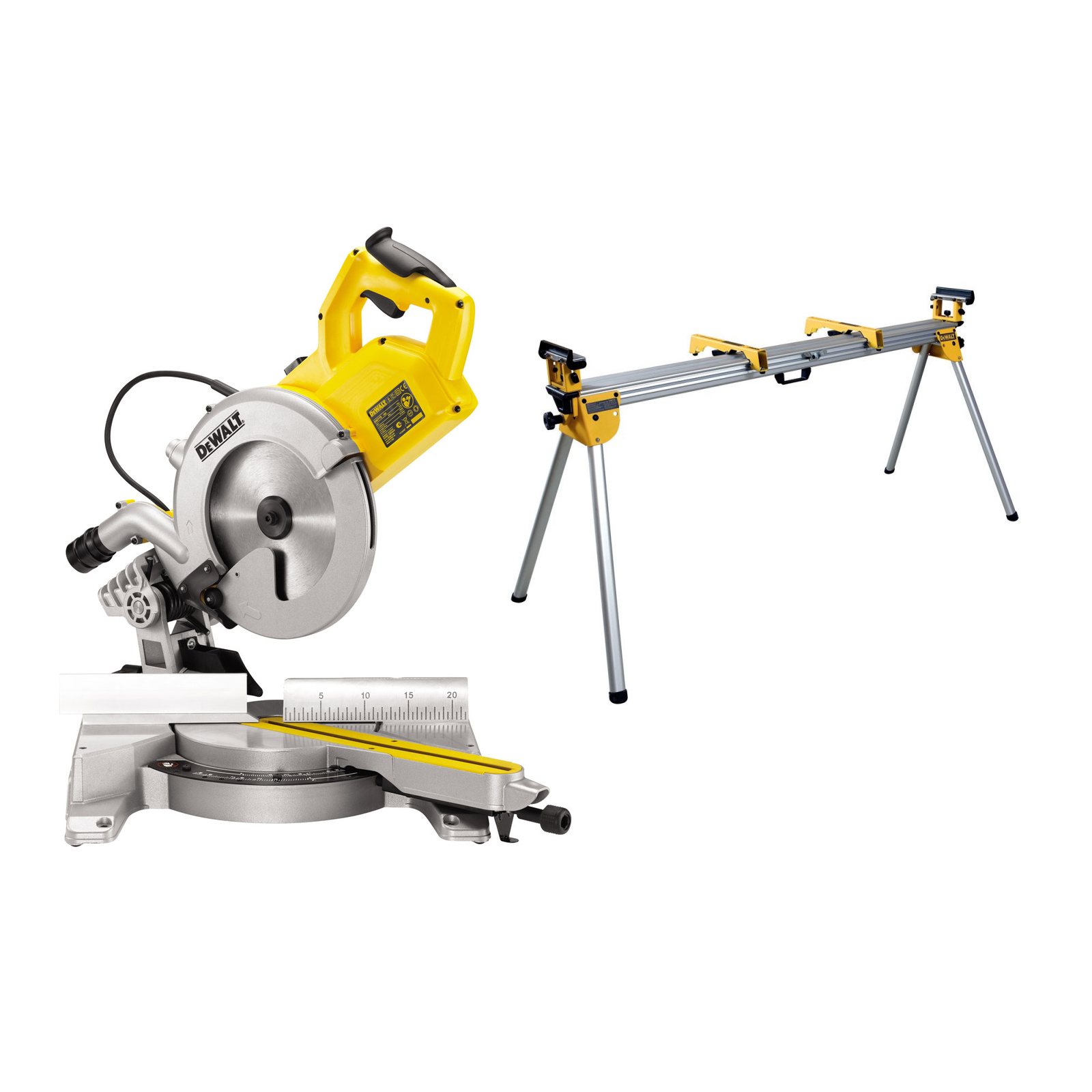 dws778-dewalt-skersinio-pjovimo-stakles-de7023-pjuklo-stalas DWS778 DeWALT skersinio pjovimo staklės + DE7023 pjūklo stalas - Image 1