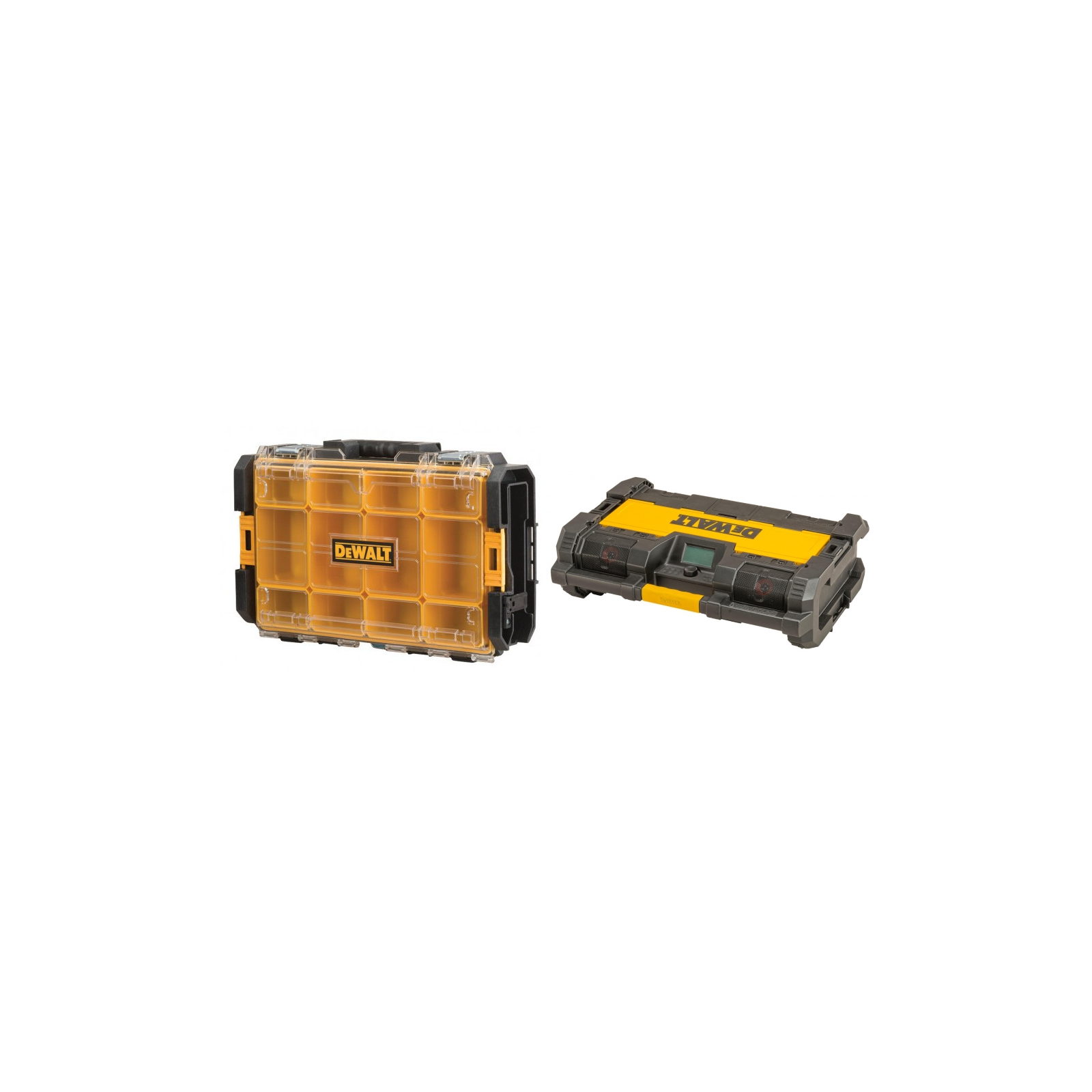 dwst1-75522-dewalt-toughsystem-deze-dwst1-75659-toughsystem-radija DWST1-75522 DeWALT TOUGHSYSTEM dėžė + DWST1-75659 TOUGHSYSTEM radija - Image 1