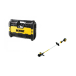 DCM561PB DeWALT 18V trimeris + DWST1-75659 TOUGHSYSTEM radijas + pirštinės + apsauginiai akiniai
