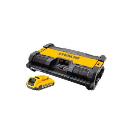 DWST1-75663 DeWALT TOUGHSYSTEM radija - baterijų kroviklis + DCB183 18V 2.0 Ah baterija