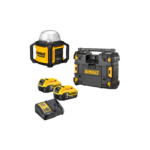 DWST1-81079 DeWALT TSTAK radijo imtuvas + DCL074 DeWALT 18V prožektorius (2x5.0 Ah)