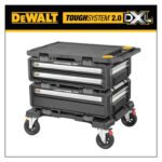 DWST60520-1 DeWALT TOUGHSYSTEM 2.0 DXL 4in1 mobilus dėžių rinkinys su ratukais ir stalviršiu