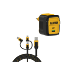 DXMA131-0873-DWG DeWALT 230 V, 49,5 W maitinimo adapteris + DXMA131-1356-DWG DeWALT 3IN1 kabelis