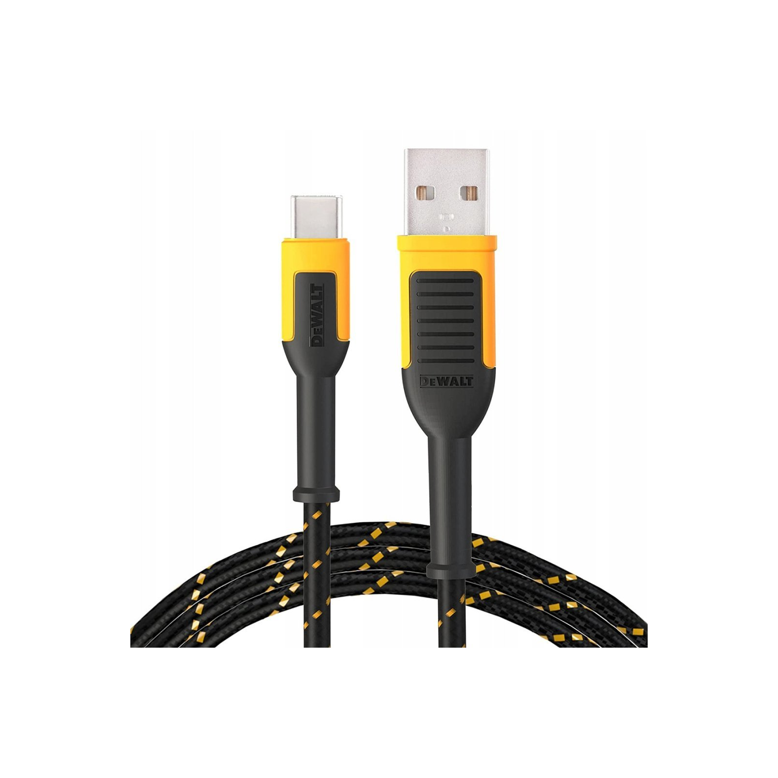 dxma131-1361-dwg-dewalt-usb-a-usb-c-kabelis-su-kevlaro-pluostu-12-m DXMA131-1361-DWG DeWALT USB A - USB C kabelis su kevlaro pluoštu 1,2 m - Image 1