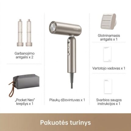 Plaukų džiovintuvas Dreame Pocket PRO Space grey