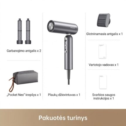 Plaukų džiovintuvas Dreame Pocket PRO Titanium grey