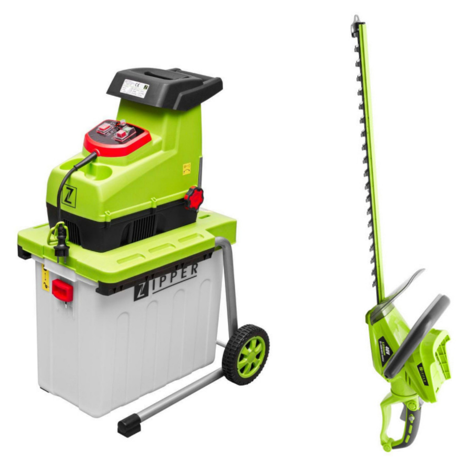 zi-hek40v-akku-zipper-gyvatvoriu-zirkles-tyliai-dirbantis-sodo-smulkintuvas ZI-HEK40V-AKKU Zipper gyvatvorių žirklės + tyliai dirbantis sodo smulkintuvas - Image 1