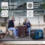 Benzininis inverterinis generatorius Konner & Sohnen KS 4000iE S ATS 230V - Image 2