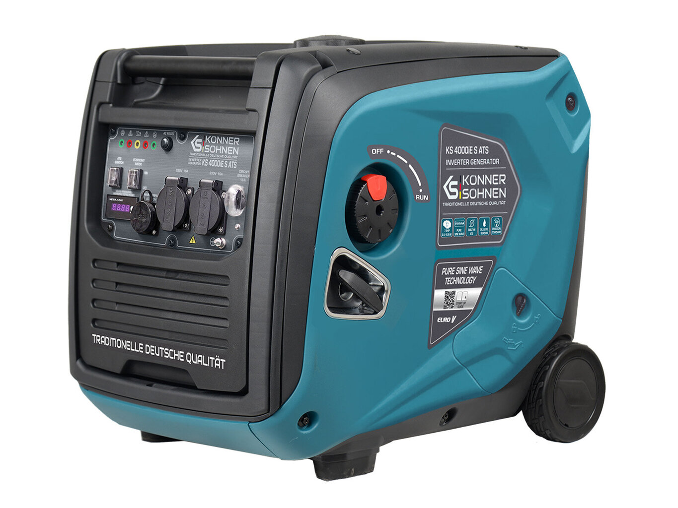 3 Benzininis inverterinis generatorius Konner & Sohnen KS 4000iE S ATS 230V - Image 1