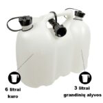 Kombinuotas bakelis kurui ir alyvai Oregon 6+3 l Baltas - Image 4