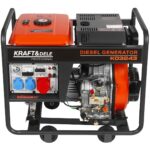 Dyzelinis elektros generatorius su elektriniu starteriu 6.5/7 kW, 230/400V Kraftdele KD3243 - Image 2