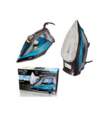 Adler | Iron | AD 5032 | Steam Iron | 3000 W | Water tank capacity 350 ml | Continuous steam 45 g/min | Steam boost performance 80 g/min | Blue/Grey - Image 3
