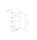 Įmontuojama šaldytuvas HF-BIM304NFINVE++ HEINNER - Image 5