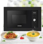 Įmontuojama mikrobangų krosnelė 1000W, 28L HMW-MDBI28GDBK HEINNER - Image 2