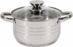 Puodas nerūdijančio plieno su teflono danga 2.5L 18x10.5cm HR-HJ-025 HEINNER