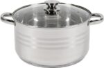 Puodas nerūdijančio plieno su teflono danga 7L 26x14.5cm HR-HJ-07 HEINNER