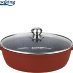 Puodas aliuminio su keramikos danga 11L 40x9.8cm HR-JLG-J40JCR HEINNER