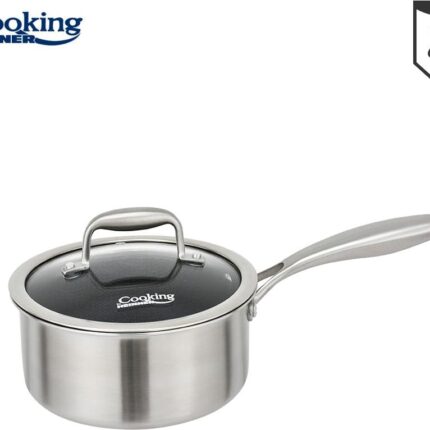 Puodas nerūdijančio plieno su keramikos danga 1.6L 16x8.5cm HR-MRK-16 HEINNER