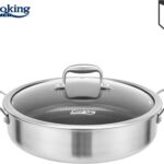 Puodas nerūdijančio plieno su keramikos danga 4.8L 30x7.8cm HR-MRK-30C HEINNER