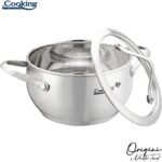 Puodas nerūdijančio plieno su teflono danga 1.8L 16x9cm HR-RW-T018C HEINNER - Image 2