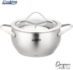 Puodas nerūdijančio plieno su teflono danga 1.8L 16x9cm HR-RW-T018C HEINNER