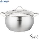 Puodas nerūdijančio plieno su teflono danga 4.3L 22x11.5cm HR-RW-T043 HEINNER