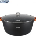 Puodas aliuminio su keramikos danga 23L 44x19cm HR-SCO-A0344A HEINNER