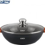 Puodas aliuminio su keramikos danga 4.1L 28x8cm HR-SCO-A28C HEINNER