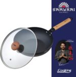 Wok keptuvė su dangčiu aliuminio su keramikos danga 26x7.5cm HR-SNT-W26 HEINNER - Image 3