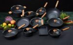 Wok keptuvė su dangčiu aliuminio su keramikos danga 26x7.5cm HR-SNT-W26 HEINNER - Image 4