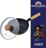 Wok keptuvė su dangčiu aliuminio su keramikos danga 20x7cm HR-SNT-WC20 HEINNER - Image 3