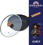 Wok keptuvė su dangčiu aliuminio su keramikos danga 24x7.5cm HR-SNT-WC24 HEINNER - Image 3