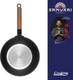Wok keptuvė su dangčiu aliuminio su keramikos danga 28x8cm HR-SNT-WC28 HEINNER - Image 2