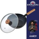 Wok keptuvė su dangčiu aliuminio su keramikos danga 28x8cm HR-SNT-WC28 HEINNER - Image 3