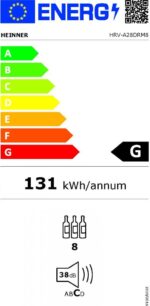 Vyno spintelė HRV-A28DRM8 HEINNER - Image 2
