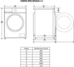 Skalbimo mašina HWM-M914IVKA+++ HEINNER - Image 2