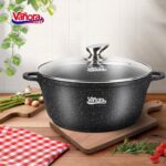 Puodas aliuminio su keramikos danga 11.6L 32x14.5cm VN-ME-32CL VANORA - Image 3